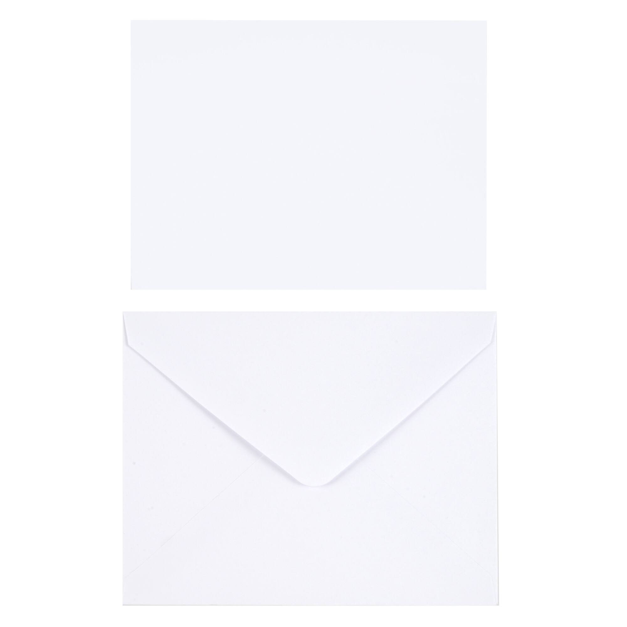 Sets of White Flat Cards & Envelopes by Recollections